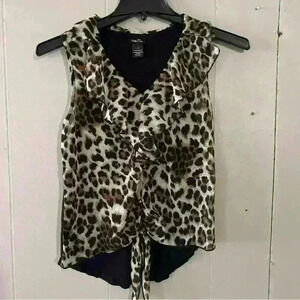 Rue21 Sleeveless Top Animal Print Size S